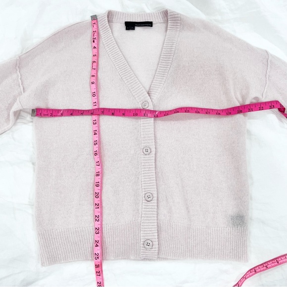 360 Cashmere Kristin Cashmere Cardigan Light Pink Small - Picture 6 of 13